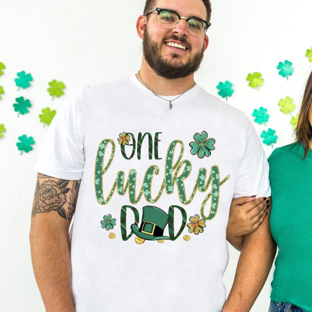 One Lucky Dad Graphic Tee